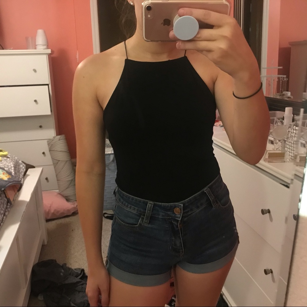 Forever 21 bungee cami halter top
